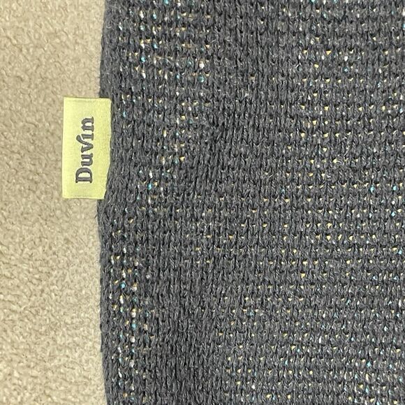 Duvin Sweater Mens L Black Beach Club Knit Pullover Two Sided‎ Graphic Design - Picture 11 of 14